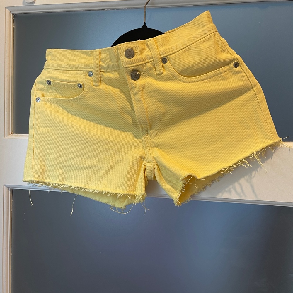 Lucky Brand Sunny Yellow Jean Shorts